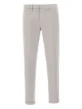 Re-Hash turn-up cotton trousers - Neutrals