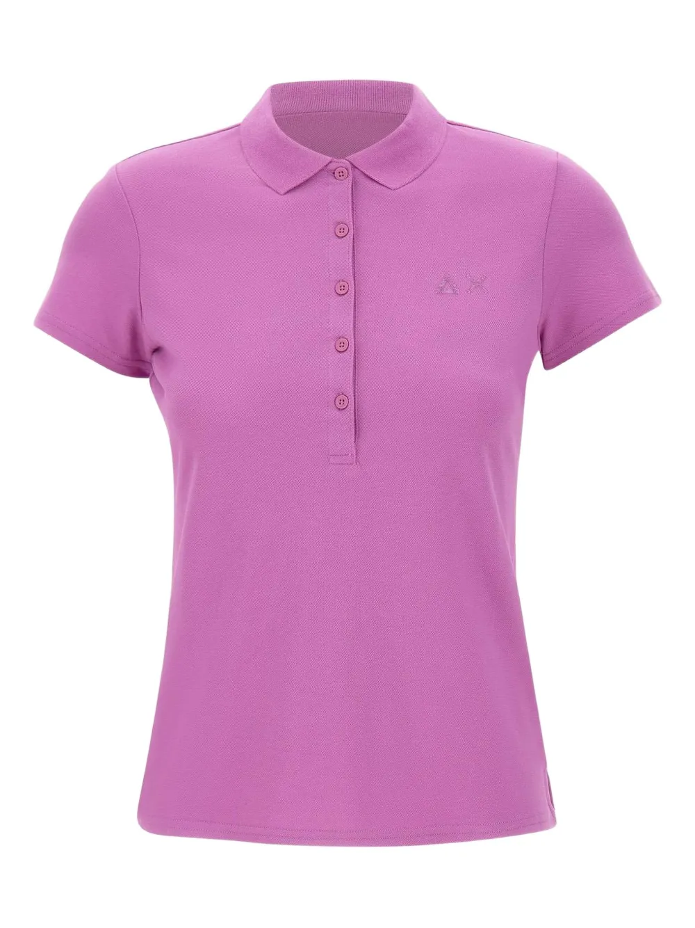 Sun68 logo-detail ribbed-collar polo shirt