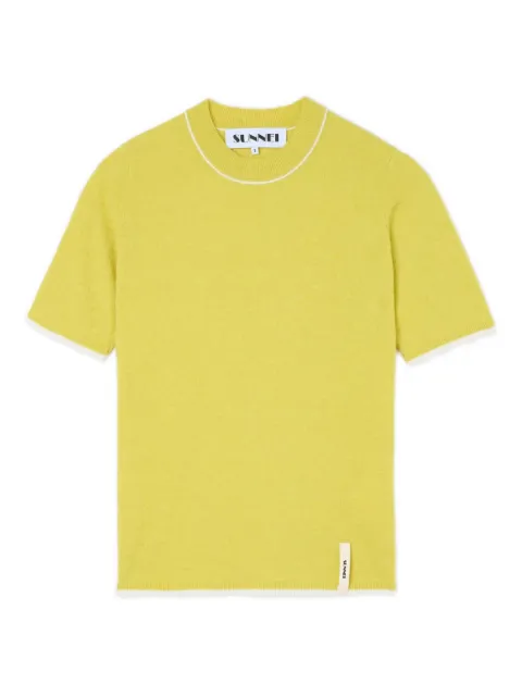 Sunnei t-shirt en maille à manches courtes