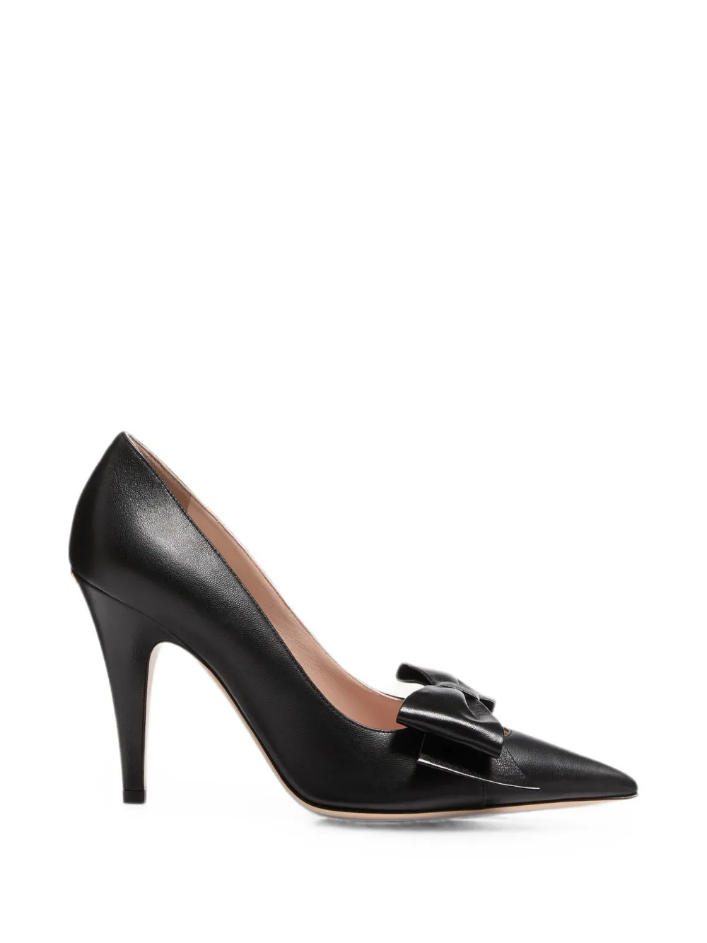Valentino Garavani 100 mm Bowow kidskin pumps Zwart