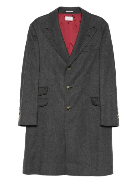 Brunello Cucinelli button-fastening flap-pocket coat