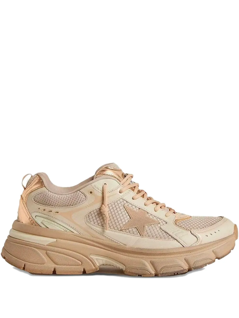 Golden Goose metallic star trainers Neutrals