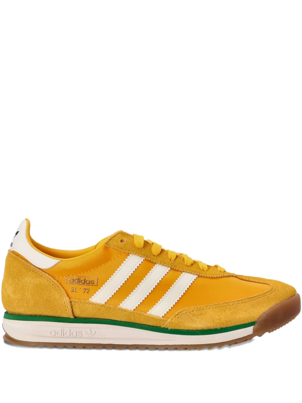 Adidas Originals SL 72 3-stripe suede sneakers Yellow