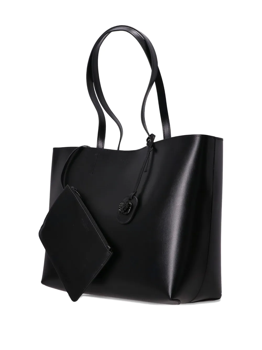 Kurt Geiger London leather tote bag embellished detail Zwart