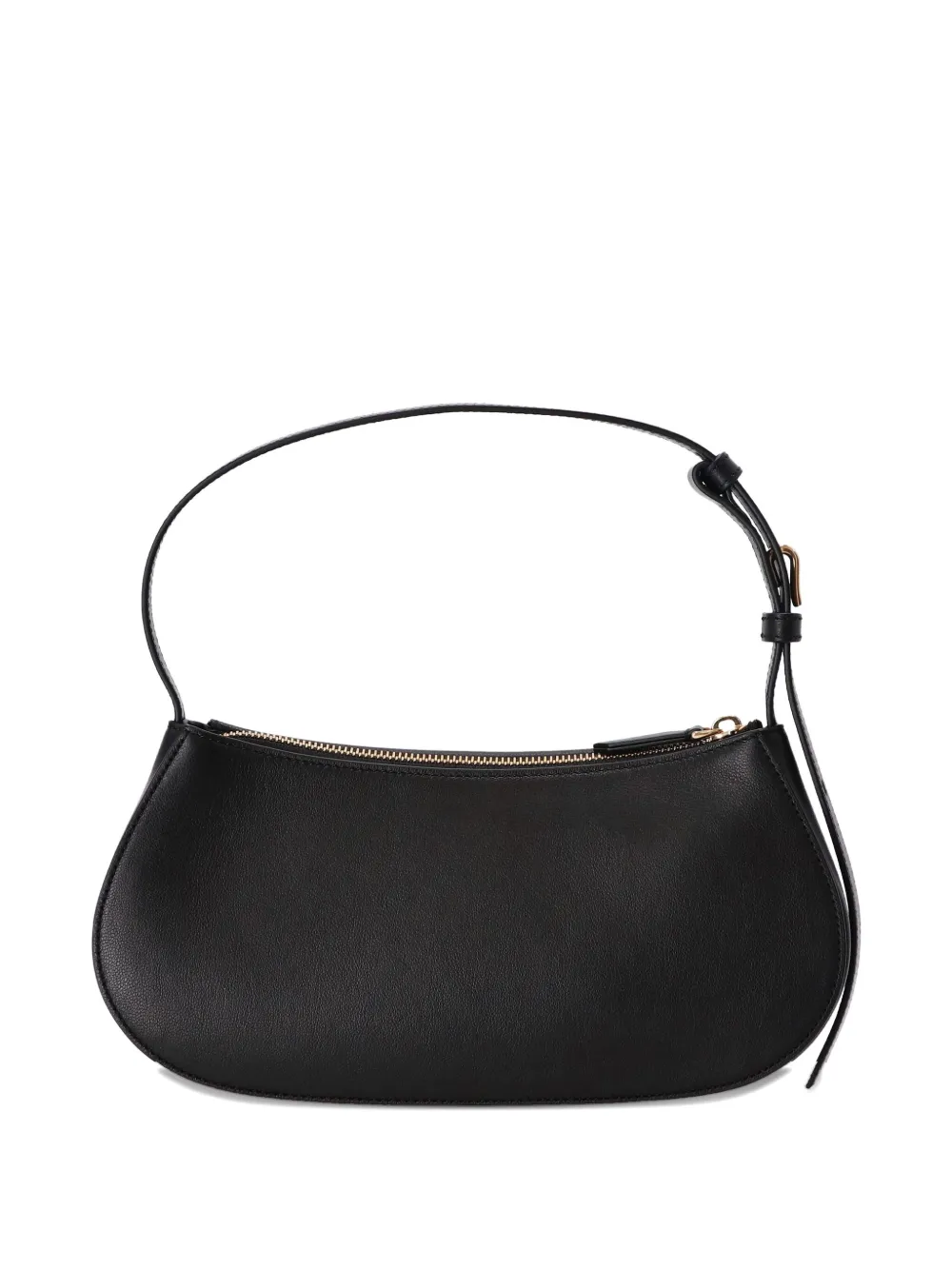 Mulberry Clovelly gewelfde schoudertas met rits - Zwart