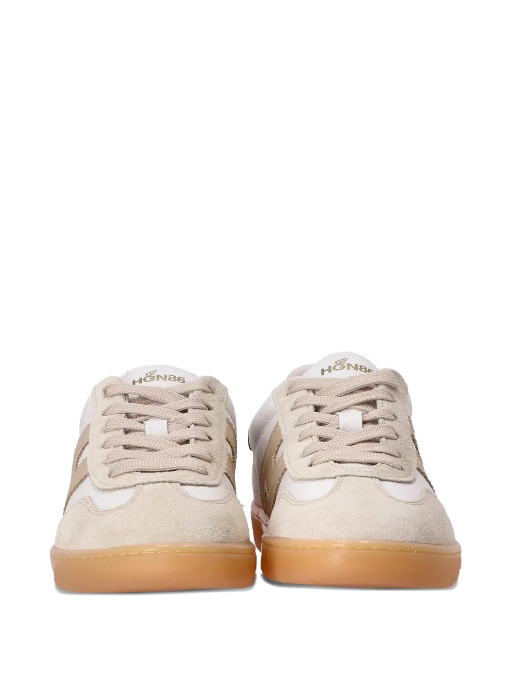 Hogan panelled leather sneakers White