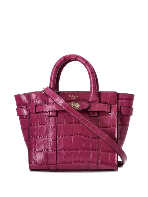 Mulberry tote Bayswater de piel con efecto de cocodrilo
