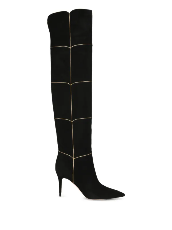 Gianvito Rossi Clarice 85mm スエードブーツ | ブラック