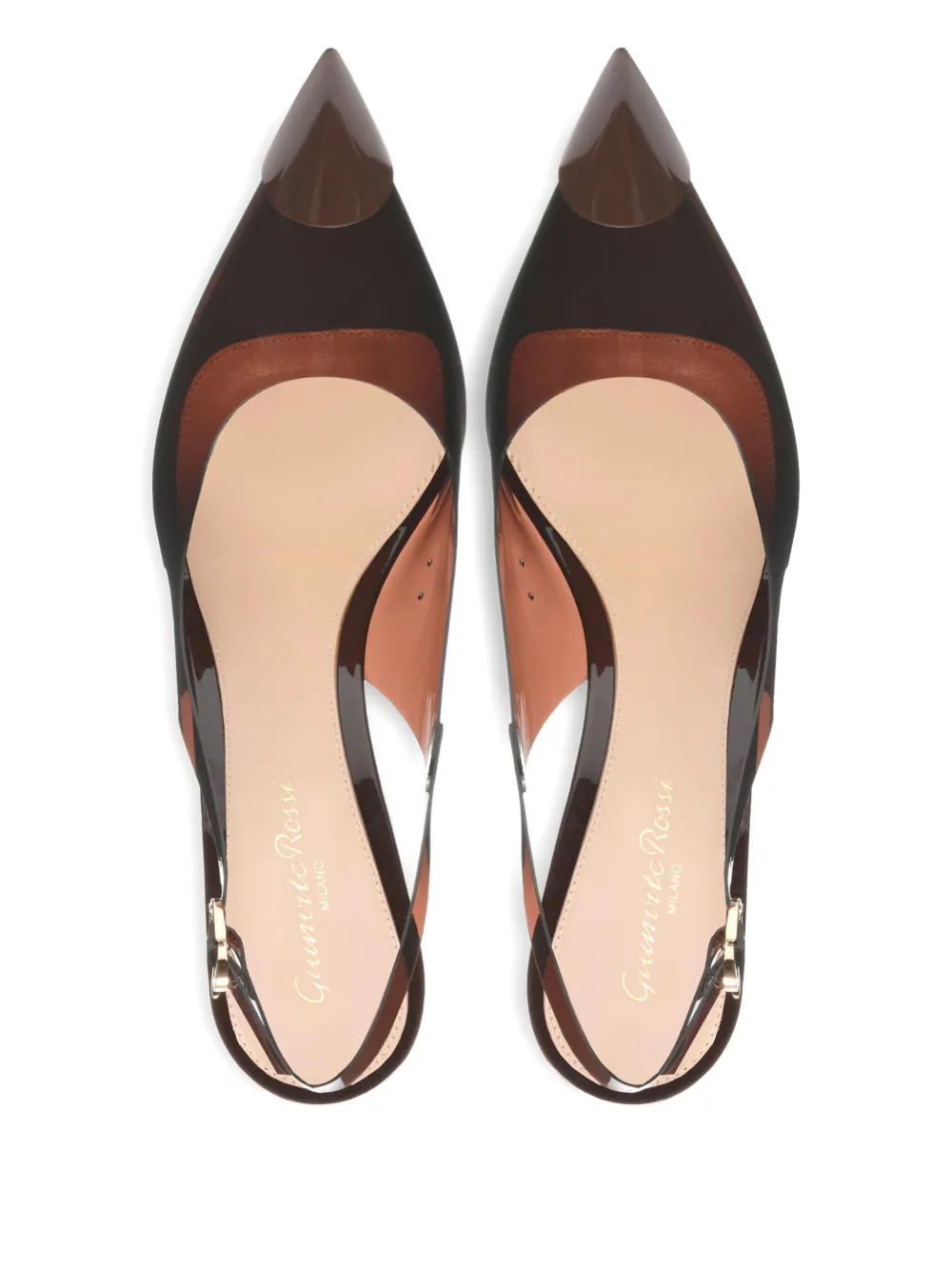 Gianvito Rossi 85 mm Diana slingback pumps Bruin