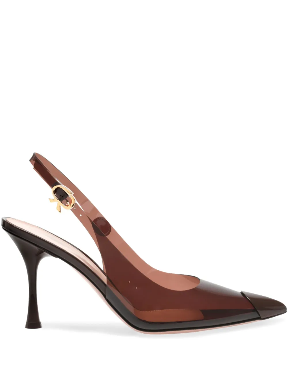 Gianvito Rossi 85mm Diana slingback heeled pumps Brown