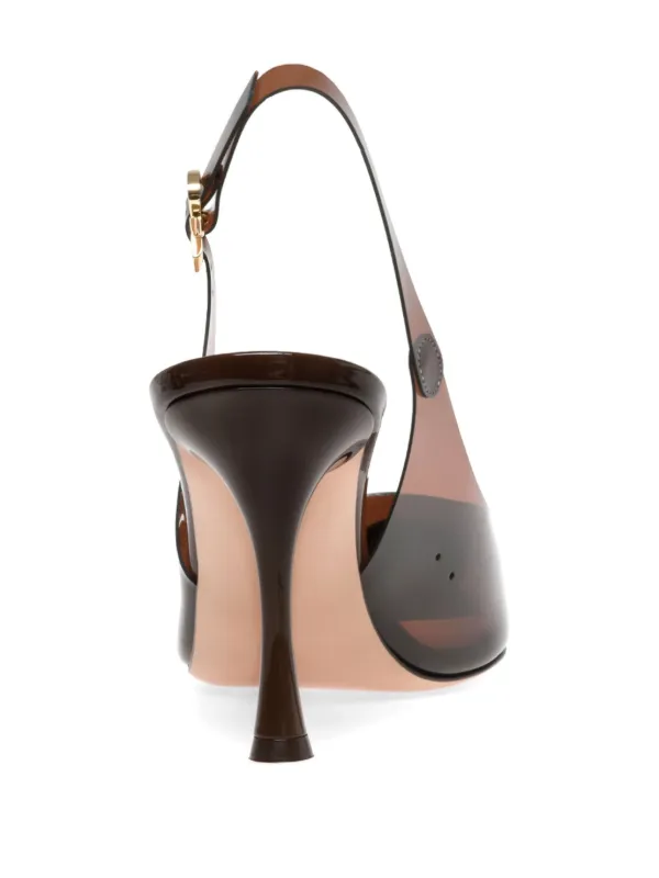 gianvito rossi パンプス Gianvito Rossi Diana 85mm スリングバック パンプス | ブラウン