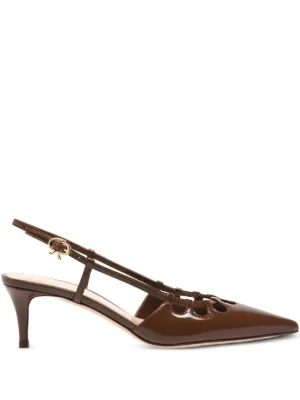 Gianvito Rossi スリングバック パンプス | レッド | FARFETCH JP
