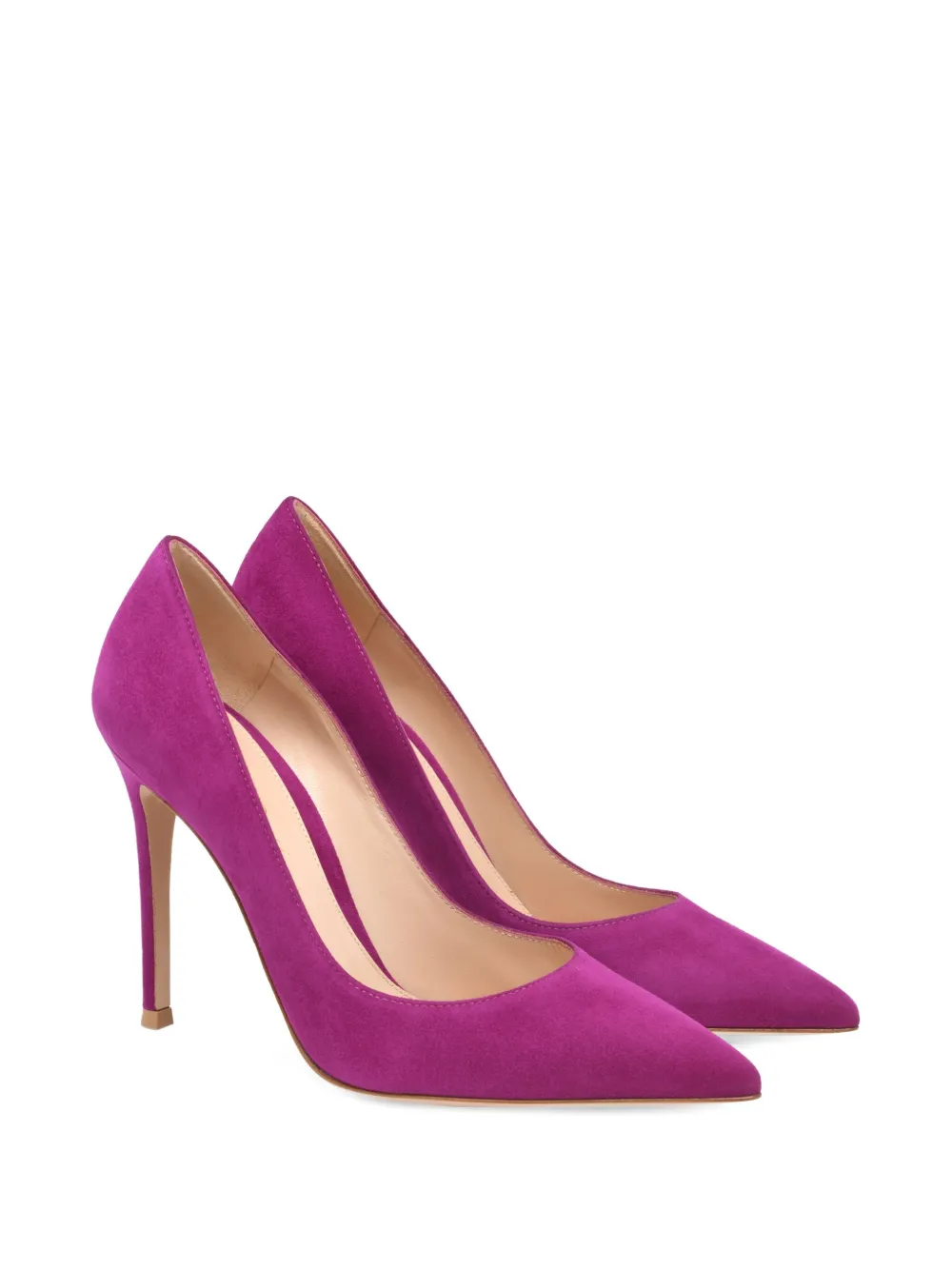 Gianvito Rossi 105mm Gianvito suede stiletto-heel pumps Purple