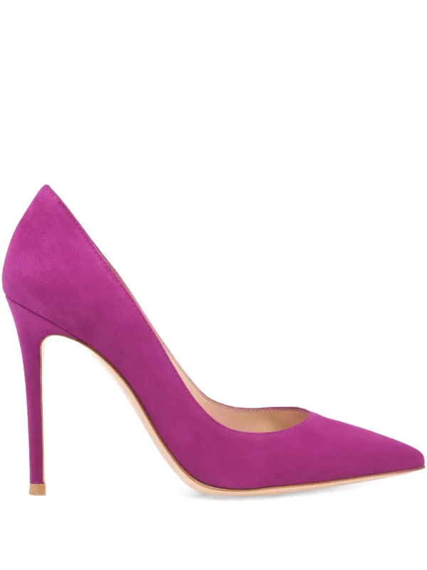 Gianvito Rossi 105mm Gianvito Suede Stiletto-heel Pumps in Purple