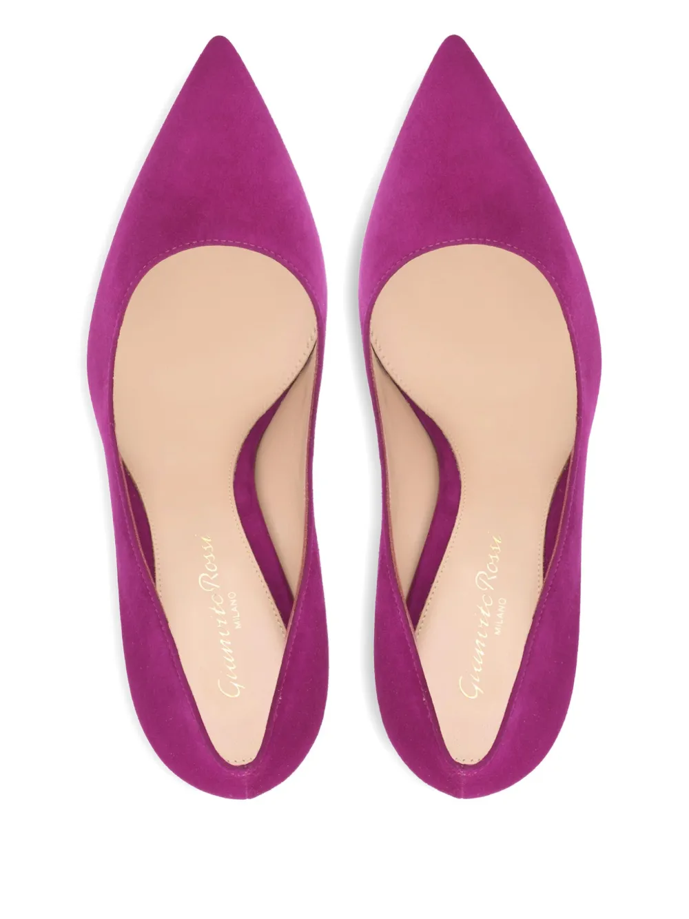 Gianvito Rossi 105mm Gianvito suede stiletto-heel pumps Purple