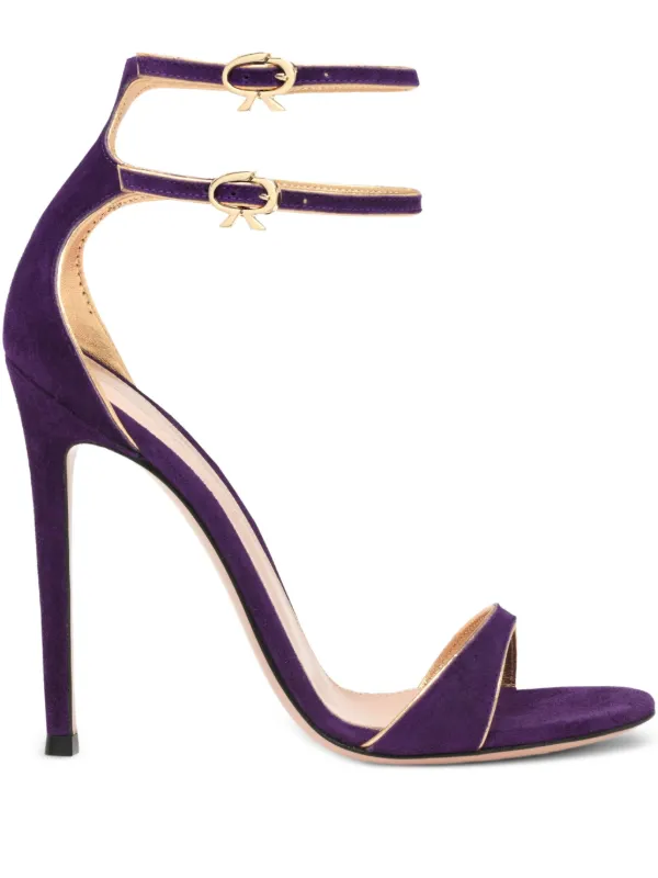 Gianvito Rossi 115mm Victorine double-buckle Heeled Sandals