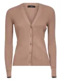 Weekend Max Mara ribbed v-neck cardigan - Neutrals