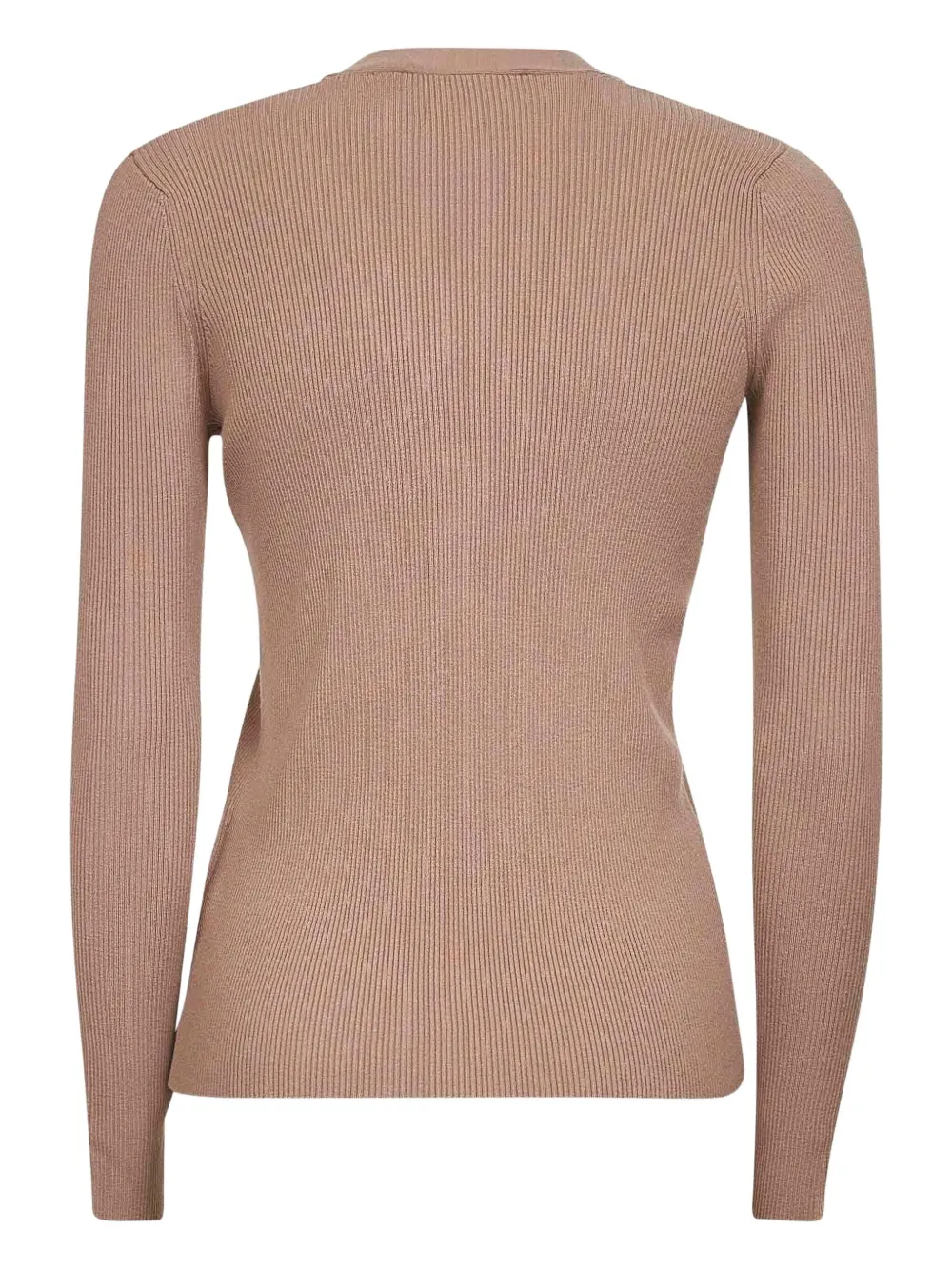 Weekend Max Mara Ribbed V-neck Cardigan In Neutral