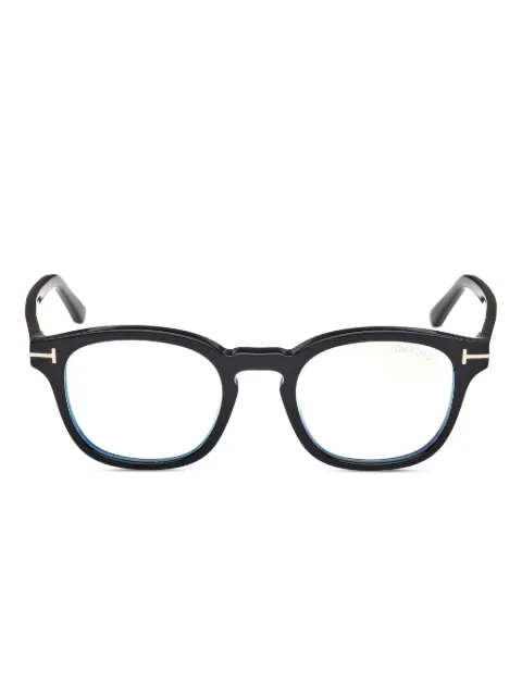 TOM FORD Eyewear clip-on round-frame glasses
