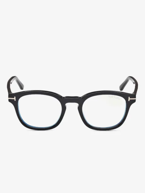 TOM FORD Eyewear clip-on round-frame glasses