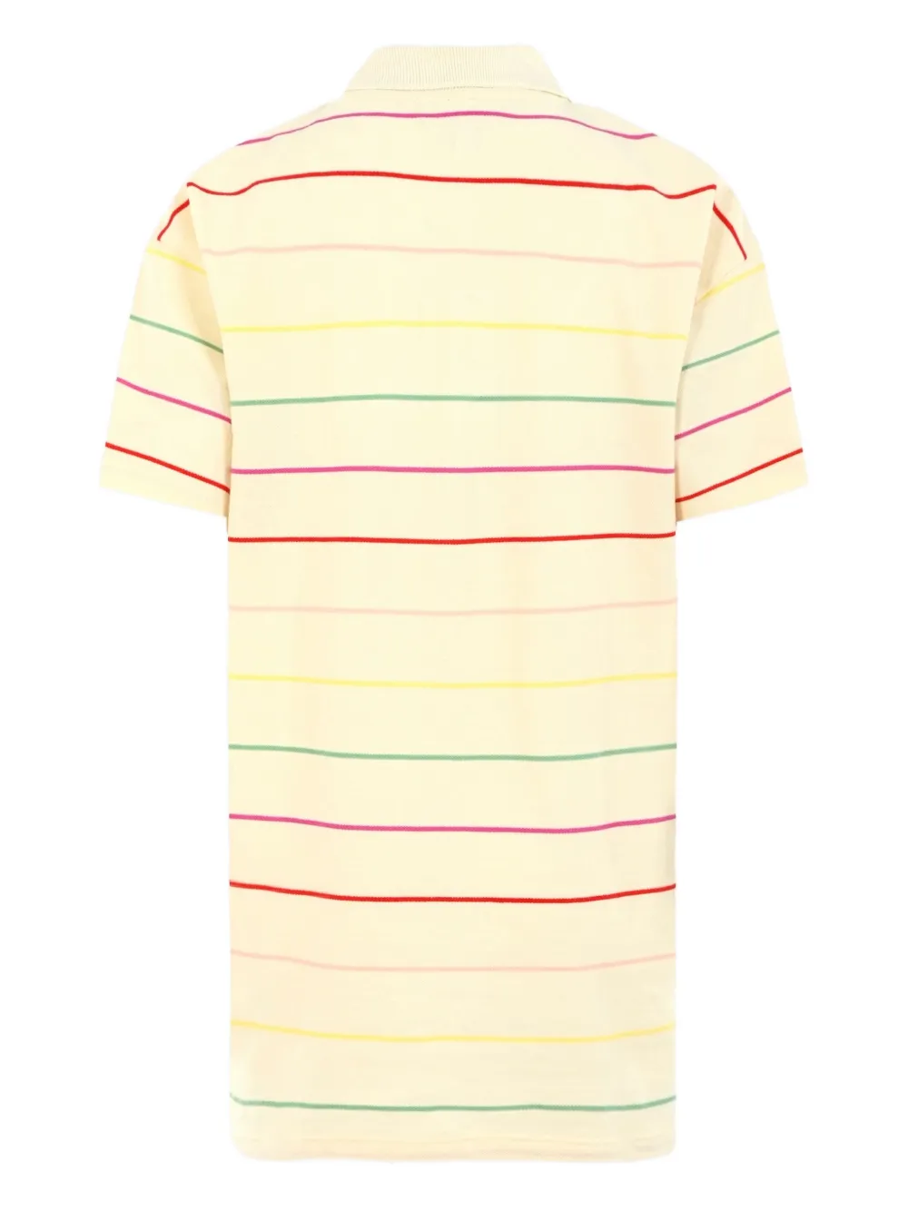 Lacoste Kids Polojurk met regenboogstreep Beige