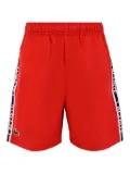 Lacoste Kids logo-tape shorts - Red