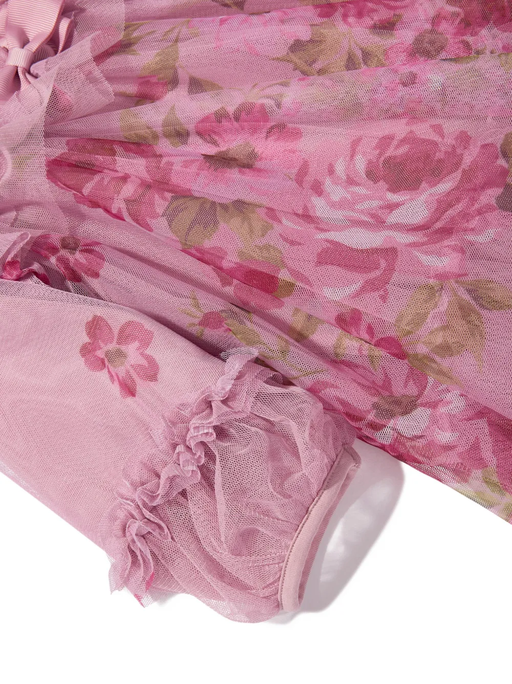Angels Face Jurk met ruches en roosprint Roze