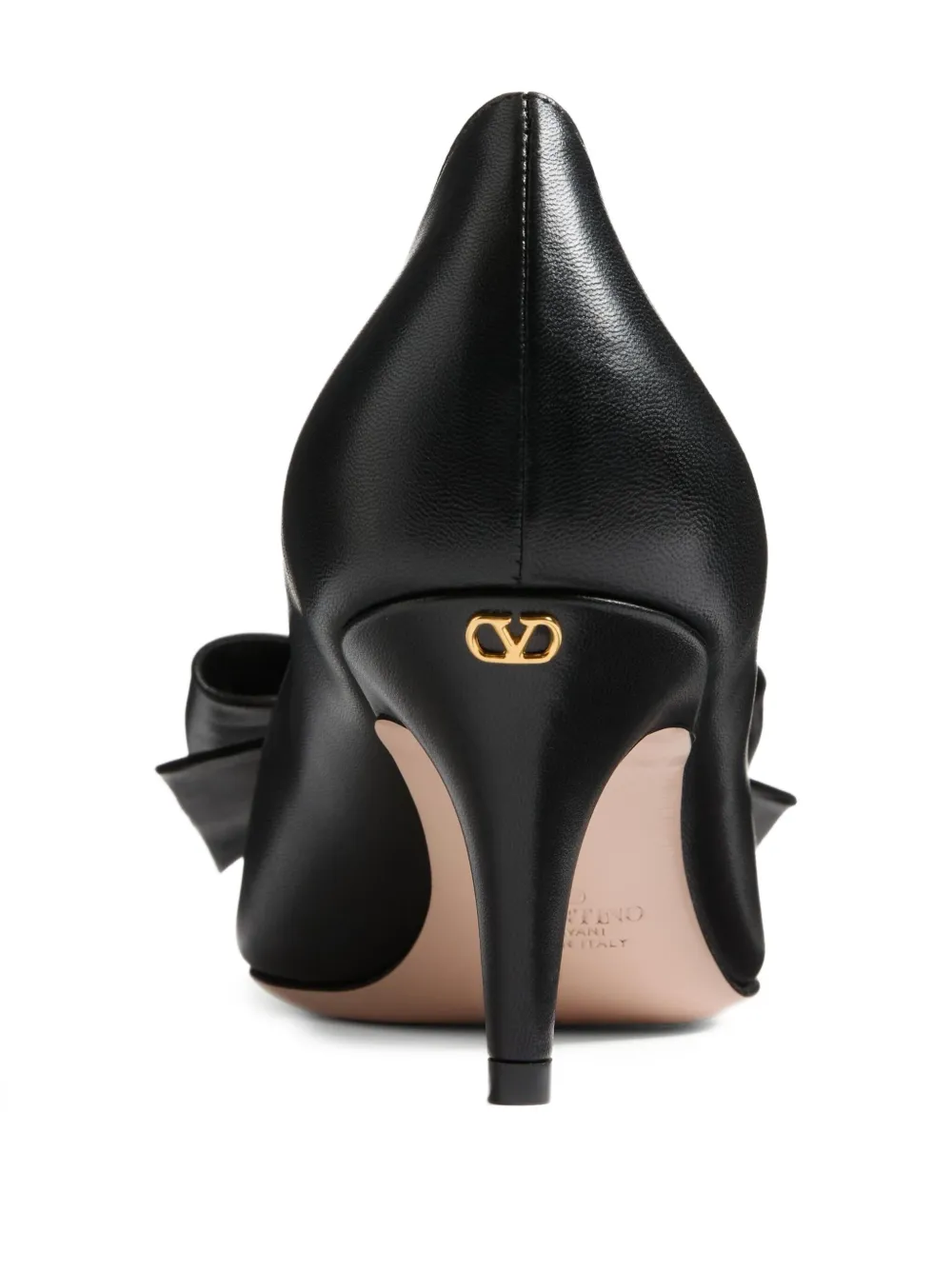 Valentino Garavani 65 mm Bowow Kidskin pumps Zwart