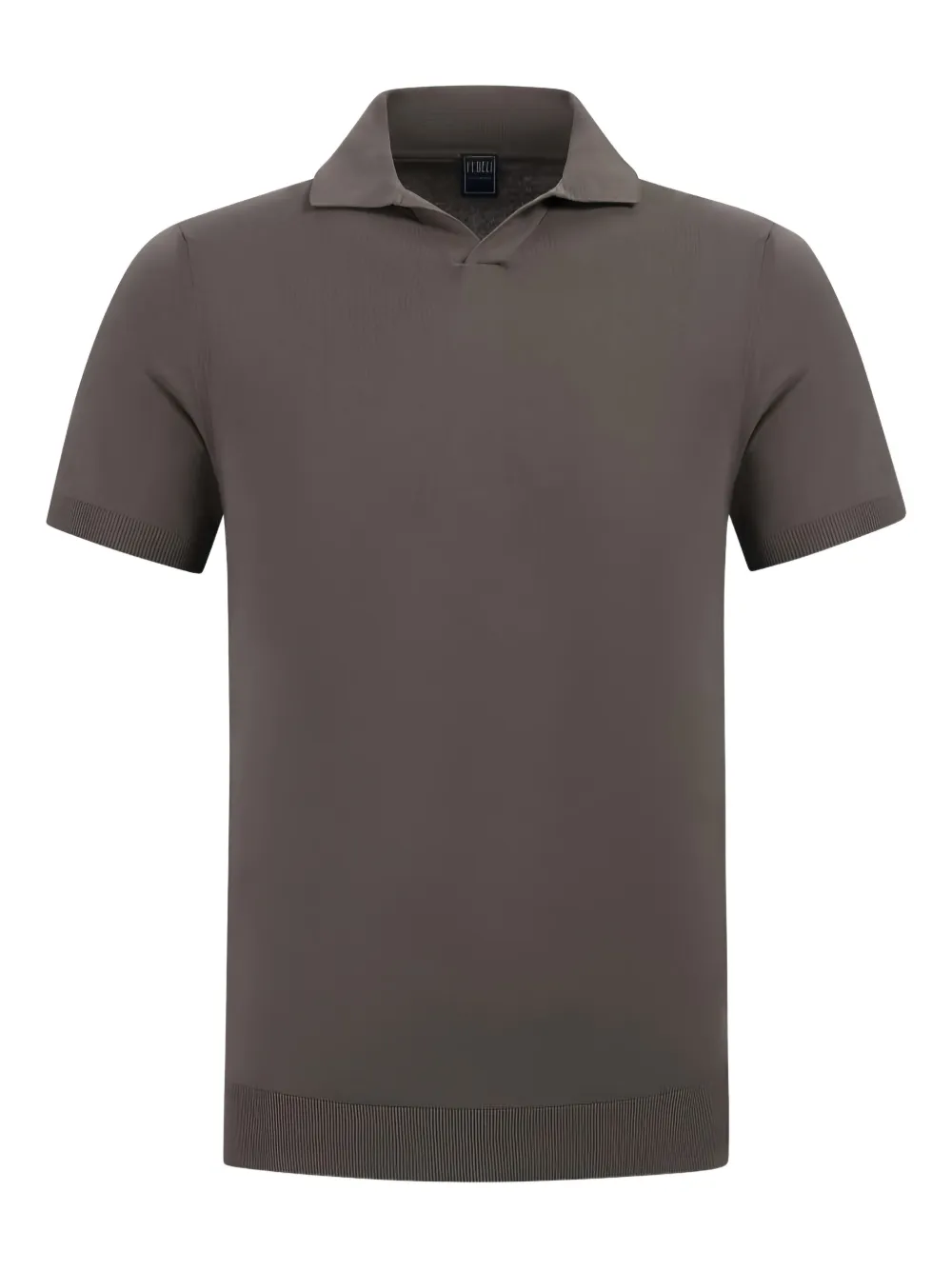 Fedeli short-sleeve polo shirt Bruin