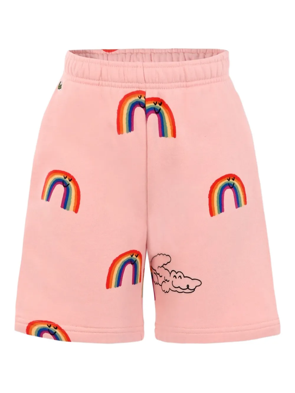 Lacoste Kids Shorts met regenboogprint Roze
