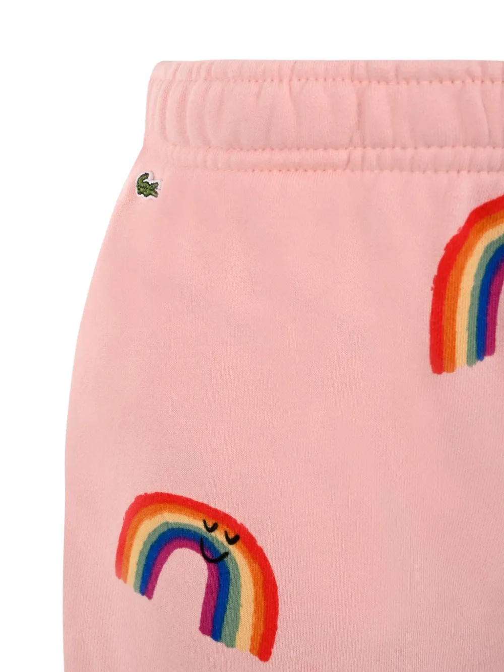 Lacoste Kids Shorts met regenboogprint Roze