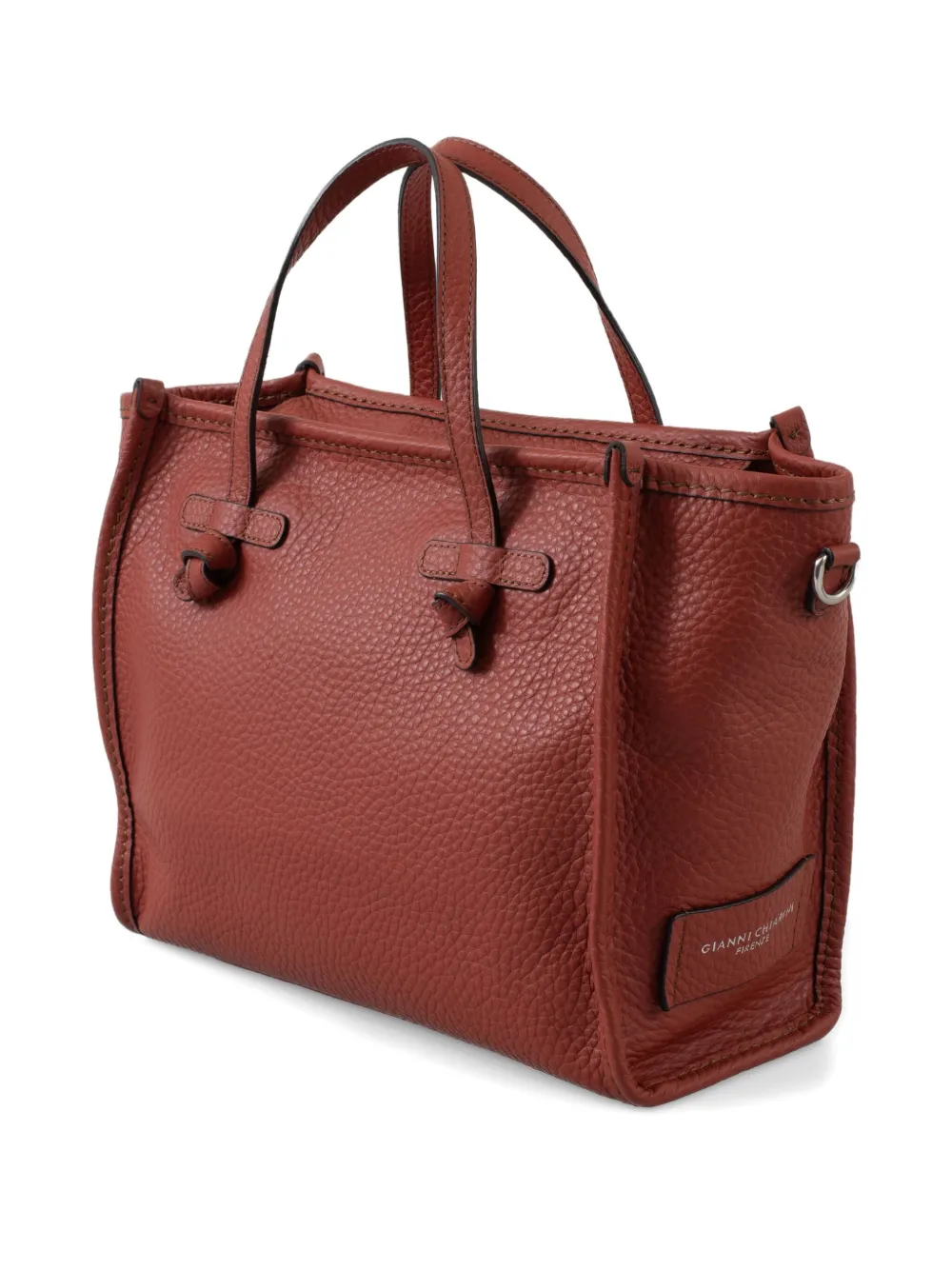 GIANNI CHIARINI Leren shopper Rood