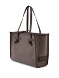 GIANNI CHIARINI herringbone-pattern tote bag - Brown