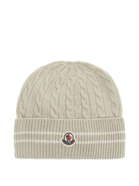 Moncler Enfant cable-knit wool hat