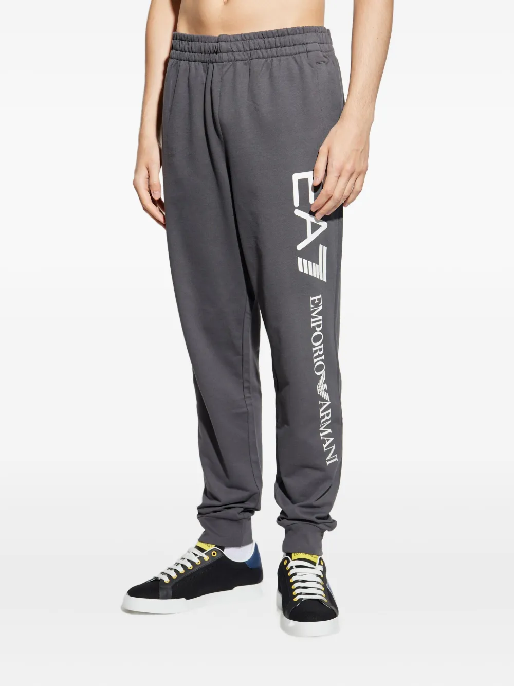 Ea7 Emporio Armani Trainingsbroek met logoprint Grijs