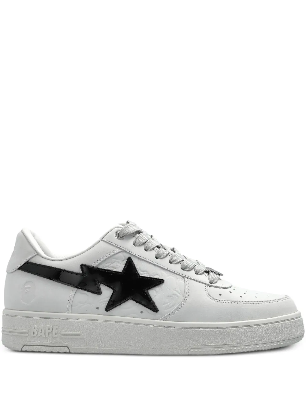 A BATHING APE star-patch sneakers White