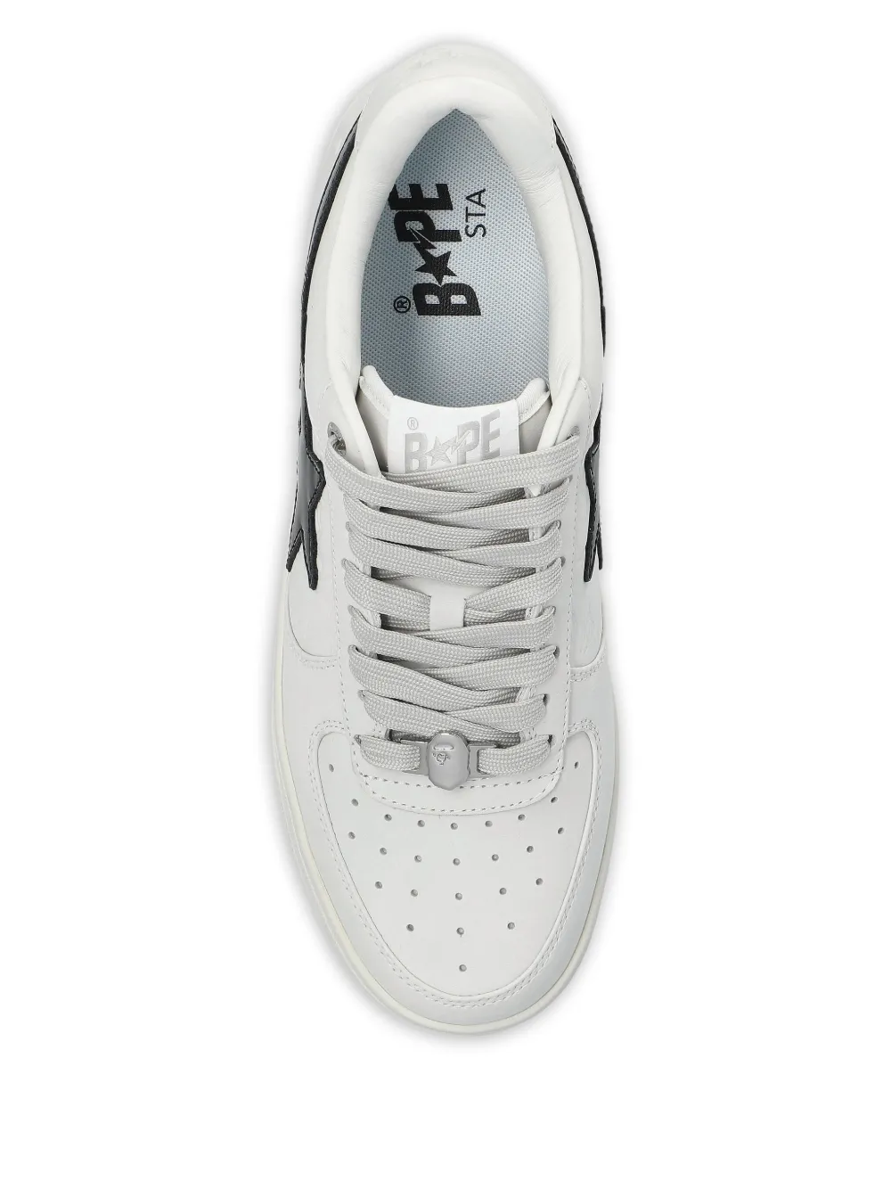 A BATHING APE star-patch sneakers White