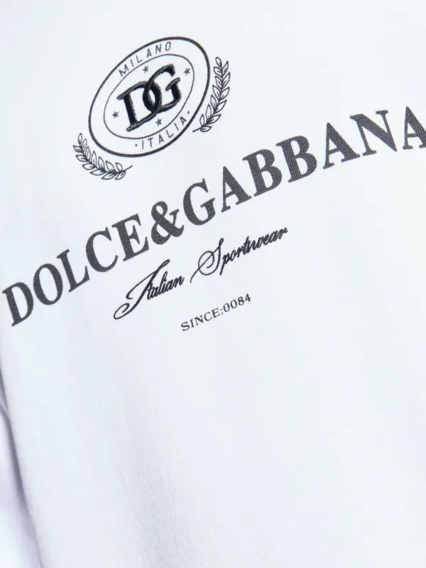 【送料&関税込】Dolce & Gabbana Logo Print Sweatshirt Dolce & Gabbana logo-print Sweatshirt | White | FARFETCH