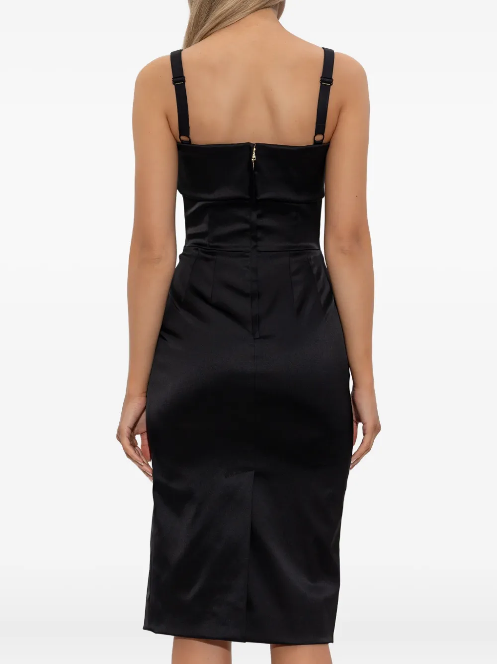 Dolce & Gabbana satin strap dress Zwart
