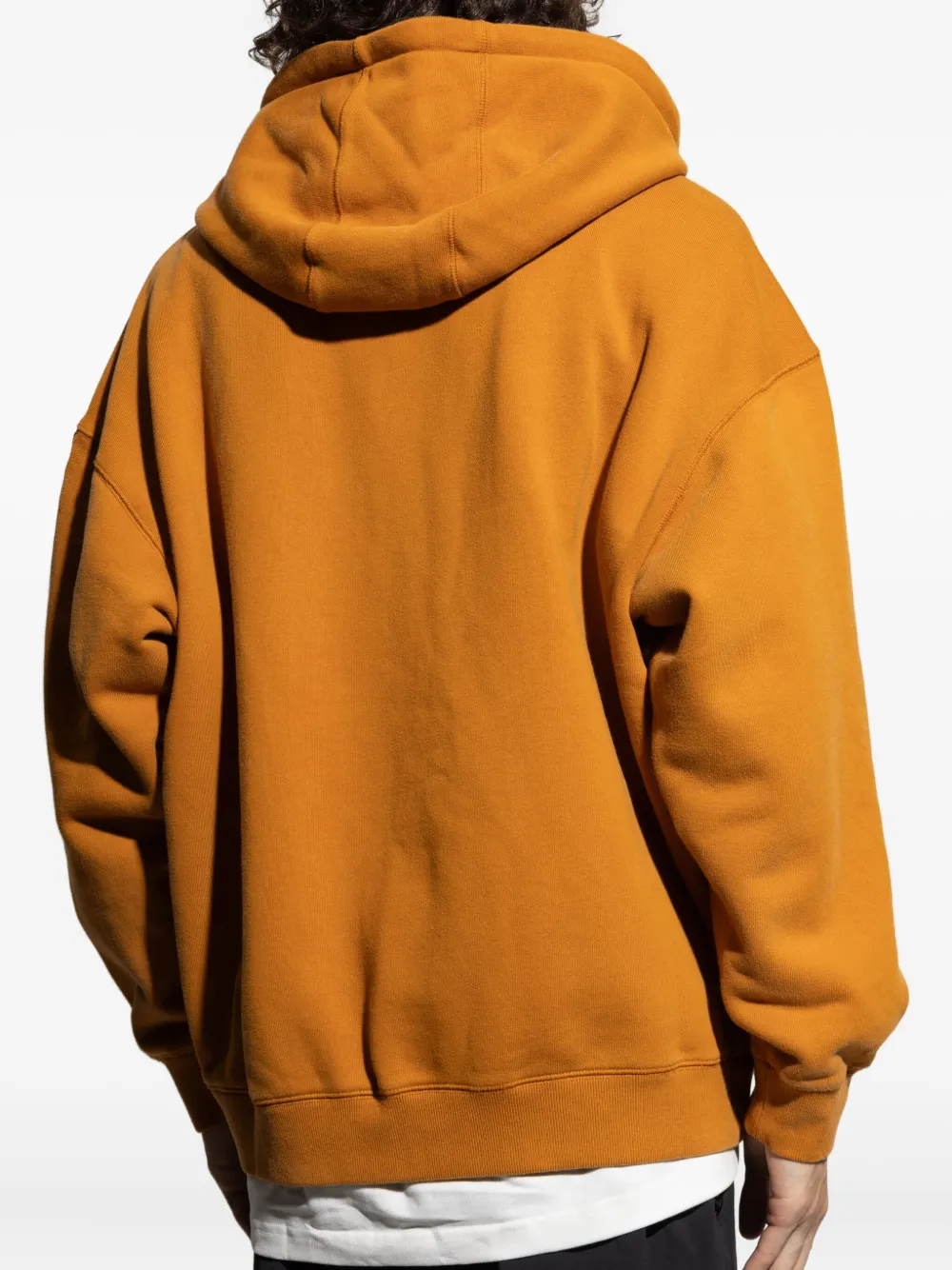 adidas Hoodie met logo-applicatie en rits Oranje