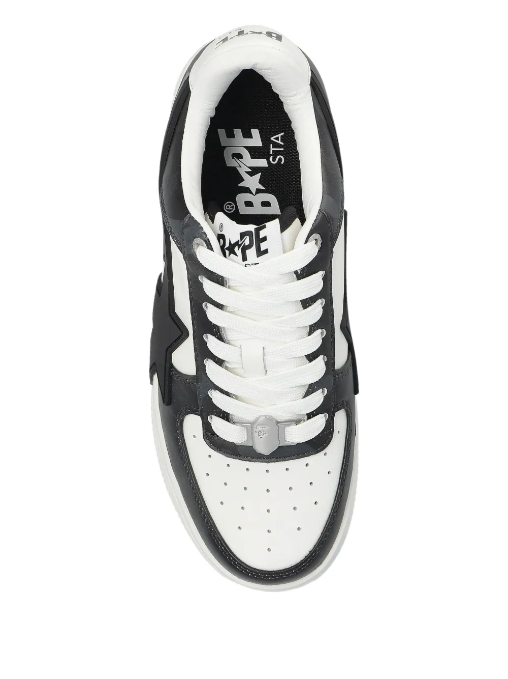 A Bathing Ape Bape Sta Star-patch Sneakers In Black