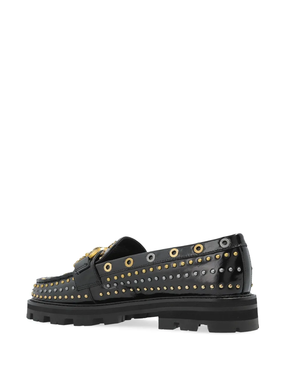 Kurt Geiger Mansion Stud-embellished Loafer In Black