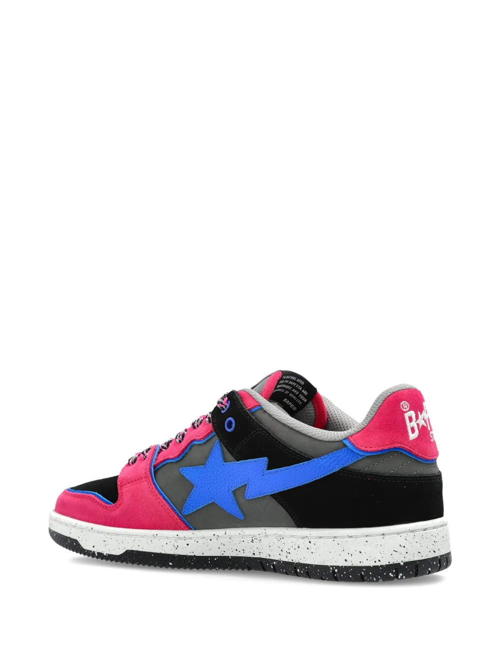 A BATHING APE star-patch sneakers Pink
