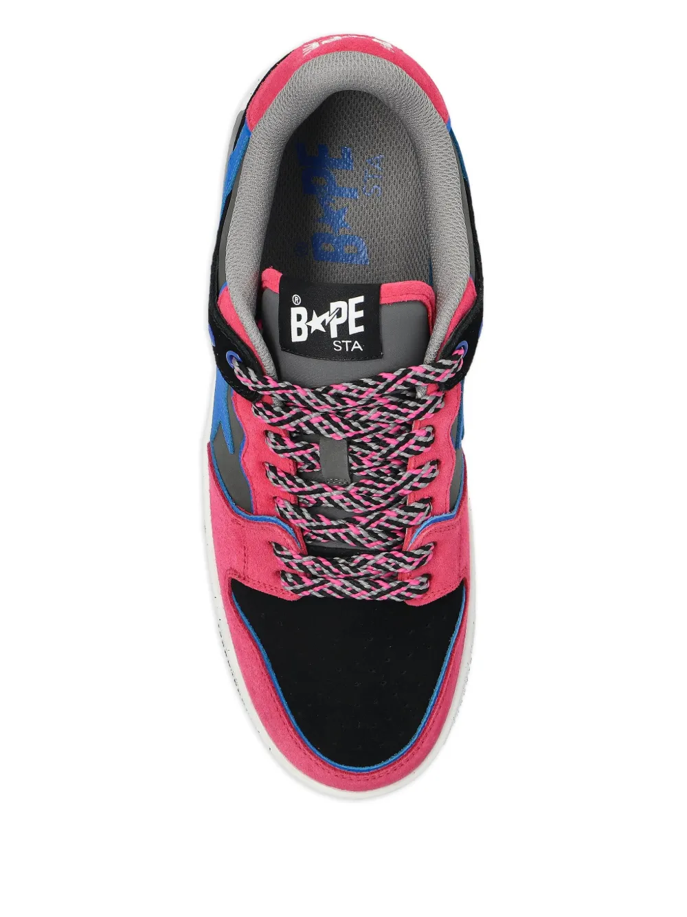 A BATHING APE star-patch sneakers Pink