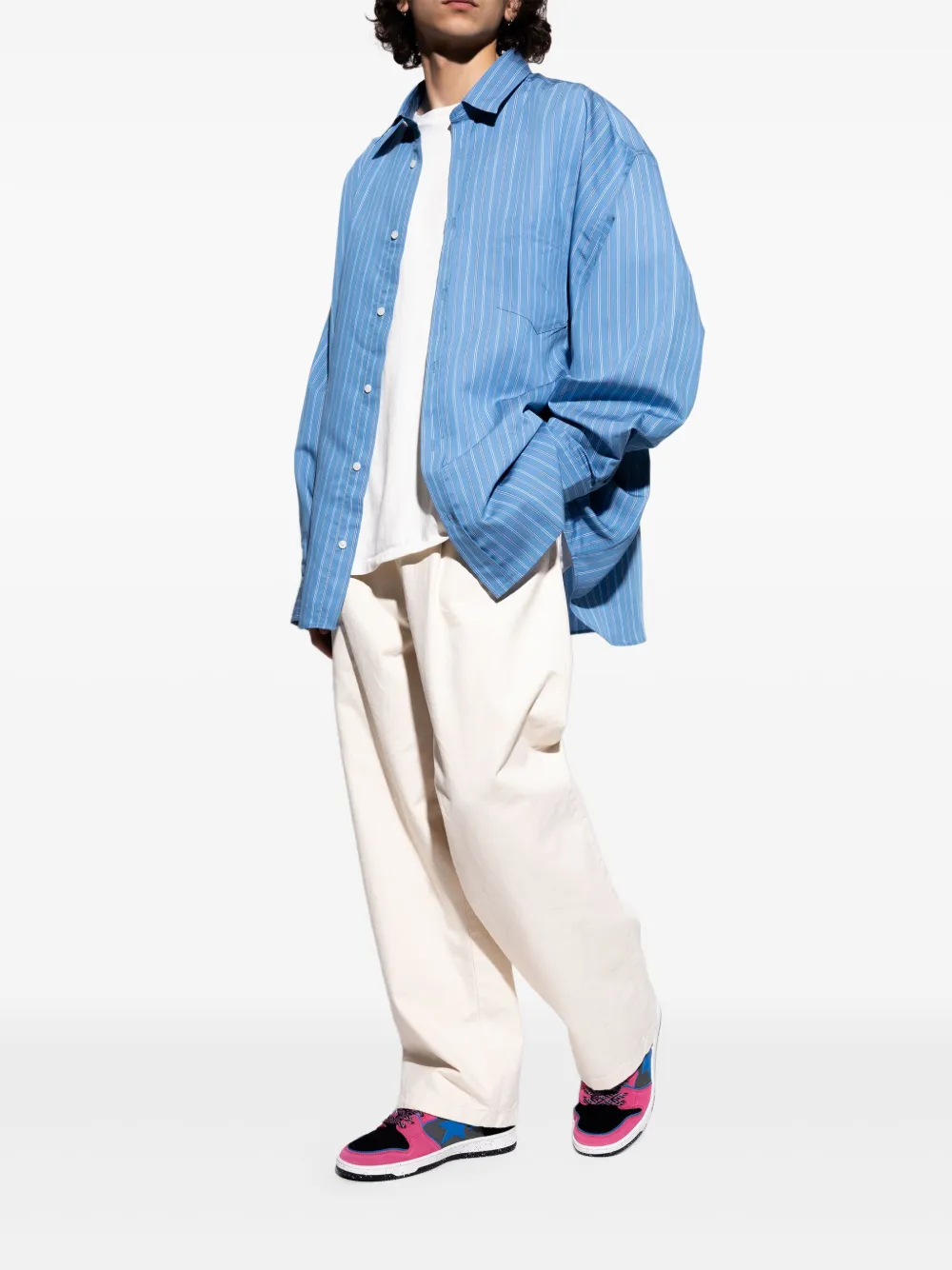 A BATHING APE star-patch sneakers Pink
