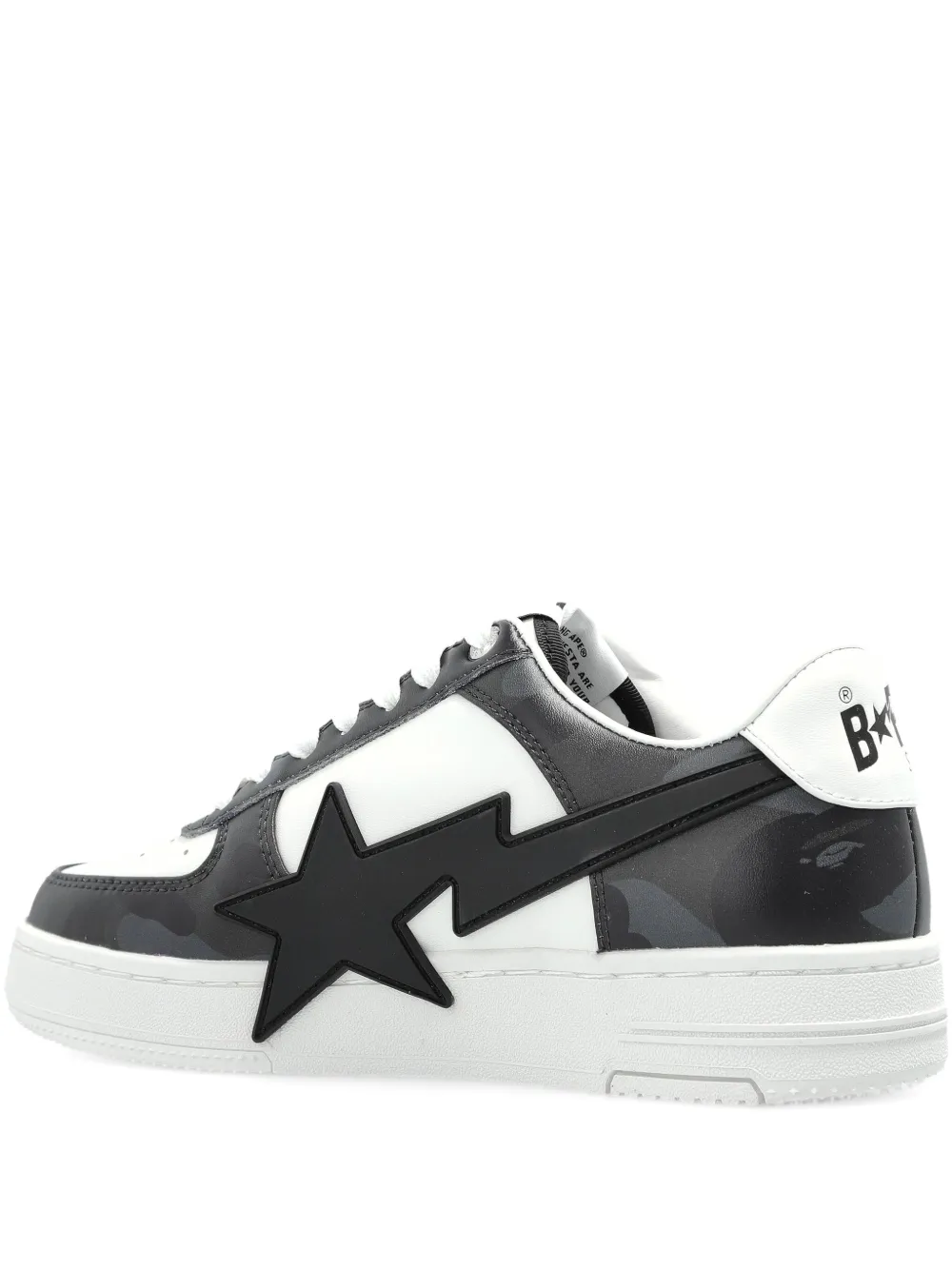 A Bathing Ape Bape Star-lightning Snekers In White