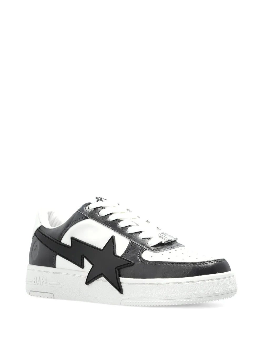 A Bathing Ape Bape Star-lightning Snekers In White