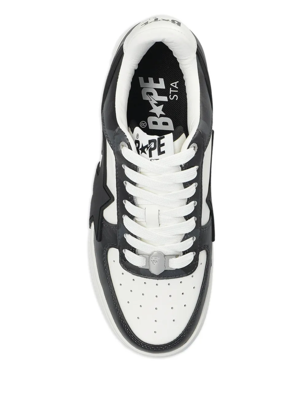 A BATHING APE Bape star-lightning sneakers White