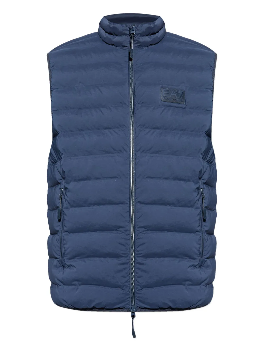 Ea7 Emporio Armani Bodywarmer met logoplakkaat Blauw