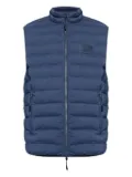 Ea7 Emporio Armani quilted logo-plaque gilet - Blue
